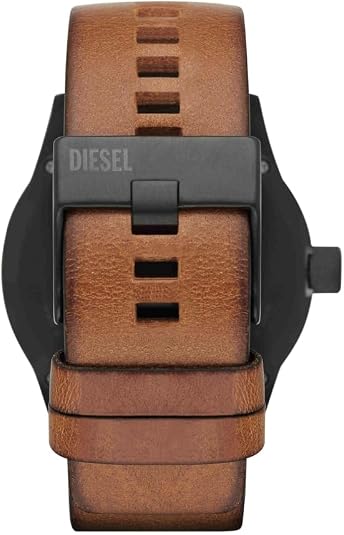 Diesel Rasp watch with brown leather strap - Imagen 2