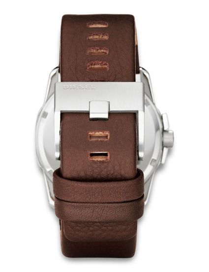 Diesel Mega Chief reloj en cuero marron - Imagen 2